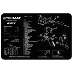 GLOCK 17 9mm PISTOL GUN CLEANING MAT by TEKMAT USA