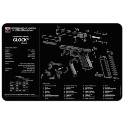 GLOCK GEN 4 ARMOURERS GUN CLEANING BENCH MAT 11x17" NEOPRENE