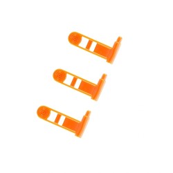 RIMFIRE SIZE - ERGO EMPTY CHAMBER HI VIS ORANGE SAFETY FLAG : SMALL BORE RIFLE & PISTOL Part No. 4984-3PK-OR