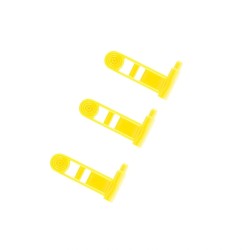RIM FIRE SIZE - ERGO EMPTY CHAMBER HI VIS YELLOW SAFETY FLAG : SMALL BORE RIFLE & PISTOL Part No. 4984-3PK-YL