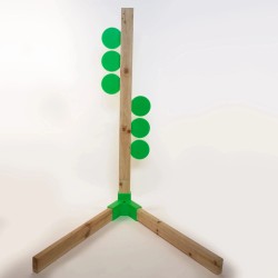 NEW - THROOM DUELING / DUELLING TREE KIT ( 6 x 6" ROUND PLATES, 6 x BRACKETS, 1 ALPHA )