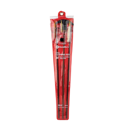 KleenBore .17 / .177" SmallBore 34″ Length Sectional Rod Set (#3-48 Smallbore Threads) Brush, Mop & Jag included