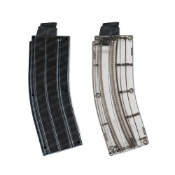 Black Dog AR15-22 Black Smoke Coloured Magazines Sonic X 25 Round .22lr Nylon or Metal Feed Lips