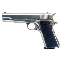 KLI 4.5mm/.177mm BB 1911 Classic Co2 Blowback Air Pistol Full Metal - Silver finish
