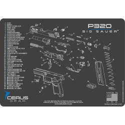 SIG SAUER® P320 SCHEMATIC PROMAT by CERUS GEAR