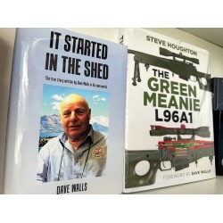AI - A Great 2 Book Deal: The Accuracy International Sniper Rifle "The Green Meanie" and "It Started in the Shed" by Dave Walls
