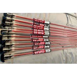 KleenBore SAF-T-CLAD™ Red .22-.45 Cal. One-Piece 33″ Rifle Barrel Bore Cleaning Rod SKU: SAF400