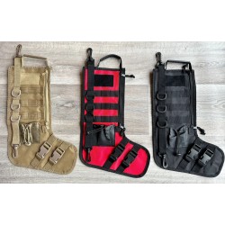 Tactical Christmas Stocking w/Handle - Black, Red or Tan
