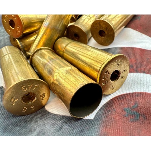 .577 Snider Bertram Brass Case - Drawn case manufactured by Bertram Bullet Company, Australia.