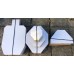 IPSC MICRO 40% CARDBOARD TARGETS WHITE BACK BOTH SIDES HAVE SCORING LINES - 100 PACK