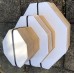 IPSC MICRO 40% CARDBOARD TARGETS WHITE BACK BOTH SIDES HAVE SCORING LINES - 100 PACK