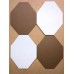 IPSC MICRO 40% CARDBOARD TARGETS WHITE BACK BOTH SIDES HAVE SCORING LINES - 100 PACK