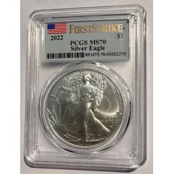 Silver Eagle 2022 $1 - PCGS MS70 - FirstStrike
