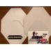 IPSC MINI (60%) CARDBOARD TARGETS WHITE BACK - Double Alpha Academy - 100 PACK of MINI SIZE