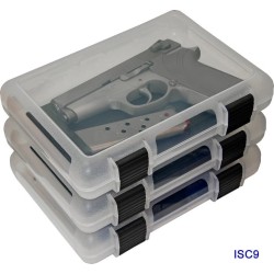 MTM In-Safe Handgun Storage Cases ISC9 Triple Pack