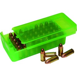 MTM CASE GARD P50SS SERIES SIDE-SLIDE PISTOL HANDGUN AMMO BOXES 9mm-16/24