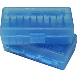 MTM P-50-3-24 Case Gard Ammunition Flip Top Storage box for 50 rounds .38 Special / .357 Magnum