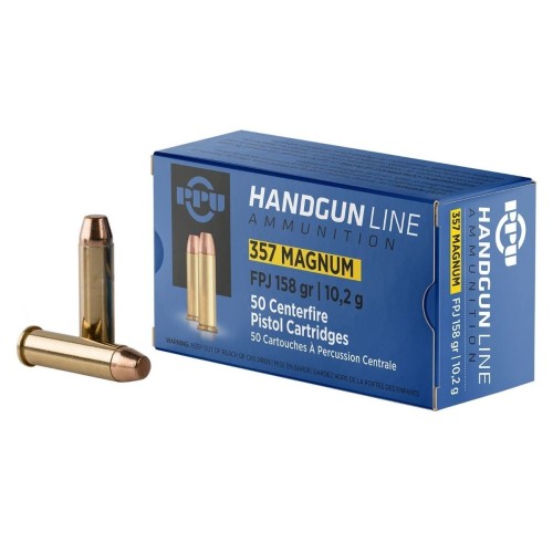 PPU .357 Magnum FPJ 158gr PPU Prvi Partizan Handgun Ammunition per 100 Collect Only with valid UK FAC PPU .357 Magnum FPJ 158gr PPU Prvi Partizan Handgun Ammunition per 100 Collect Only with valid UK FAC