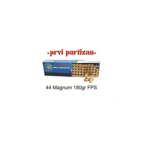 PPU .44 Magnum 180gr FPJ PPU Prvi Partizan Handgun Ammunition Boxes of 50 A222 Price per 100 - Collect only with FAC