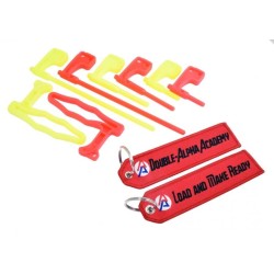 Chamber Safety Indicator Flag: 2-pack with DAA keychain - Choice of 4 sizes