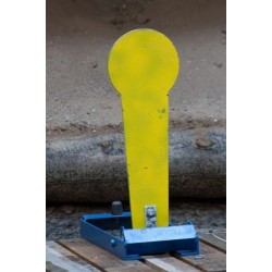 IPSC Popper Metal Reactive Falling Rearward Target - 3 Sizes