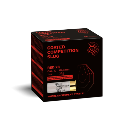 GECO COATED COMPETITION SLUG RED 28g 12/67,5mm per 100