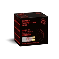GECO COATED COMPETITION SLUG BLACK 26g 12/67,5mm per 100 rounds
