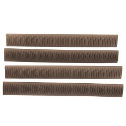 ERGO GRIPS 7-Slot KeyMod WedgeLok® KeyMod Slot Rail Cover 4 pack - 4330-4PK-DE DARK EARTH
