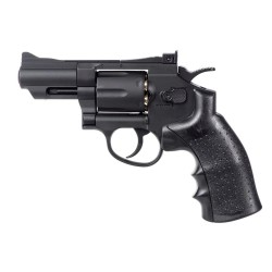 S&W Combat Magnum Style Air Pistol - Hwasan Revolver 2.5 inch Co2 (4.5mm/.177 BB - Black - Full Metal) H10009