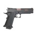 2011 Style KLI JW3 John Wick Baba Yaga Hi-Capa 5.1 Co2 Blowback Air Pistol Rose Gold Barrel - 4.5mm/.177 - Black