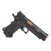 2011 Style KLI JW3 John Wick Baba Yaga Hi-Capa 5.1 Co2 Blowback Air Pistol Rose Gold Barrel - 4.5mm/.177 - Black
