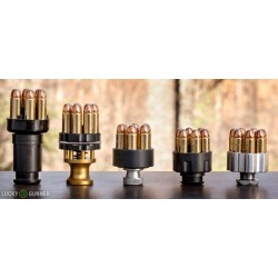 SAFARILAND Speedloader Comp I - II - III most models - .38 Special & .357 Magnum - S&W J K L N Frames 586, Korth NSC, Python, Chiappa Rhino and Ruger GP100 Series Revolvers J-GL8S Speed Loader
