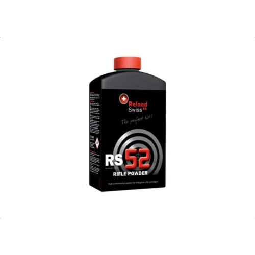 RELOAD SWISS - RS52 - RIFLE POWDER - High Energy - COLLECT ONLY WITH VALID UK AUTHORITY RELOAD SWISS - RS52 - RIFLE POWDER - High Energy - COLLECT ONLY WITH VALID UK AUTHORITY
